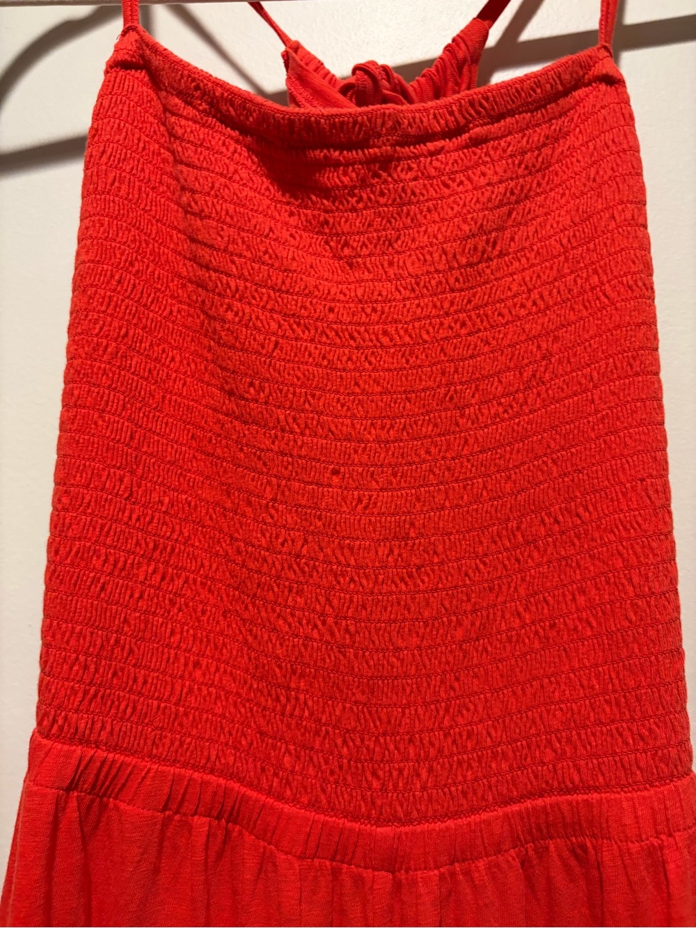 NWT American Eagle Bright Red Strappy wide leg romper - Picture 4 of 7
